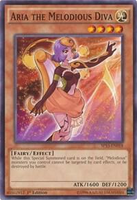 Aria the Melodious Diva SP15-EN018 card from Star Pack ARC-V