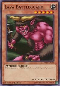 Lava Battleguard SP15-EN003 card from Star Pack ARC-V