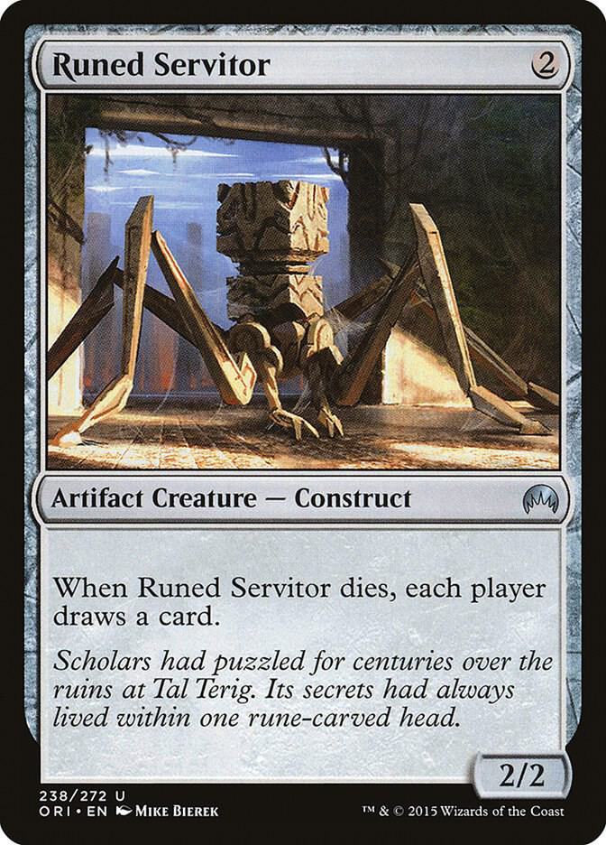 Runed Servitor 238 card from Magic Origins