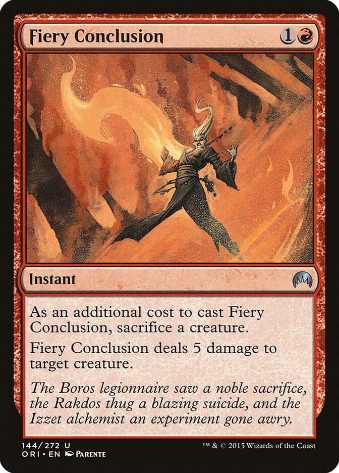 Fiery Conclusion 144 card from Magic Origins