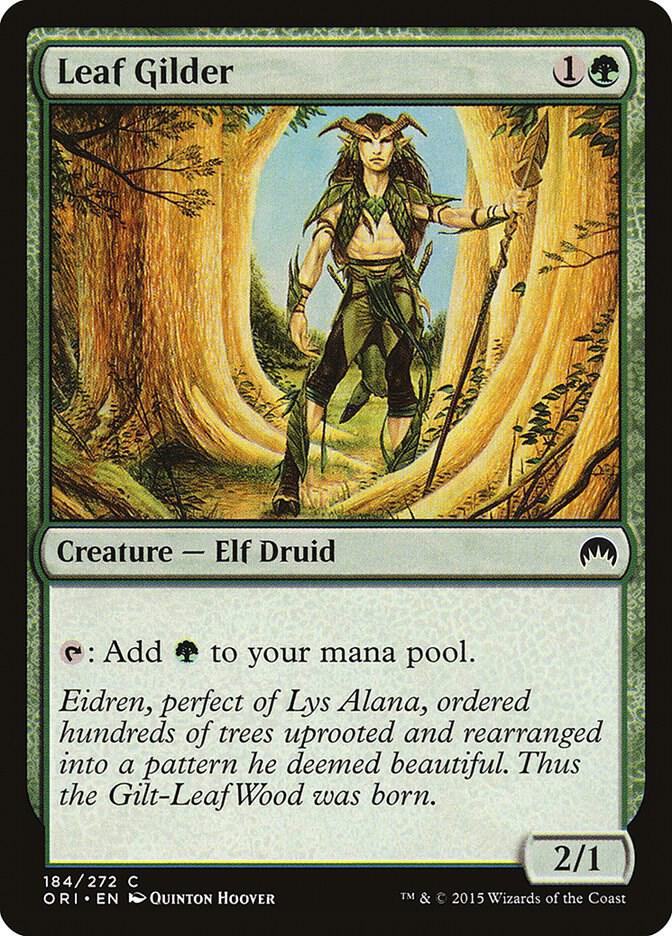 Leaf Gilder 184 card from Magic Origins