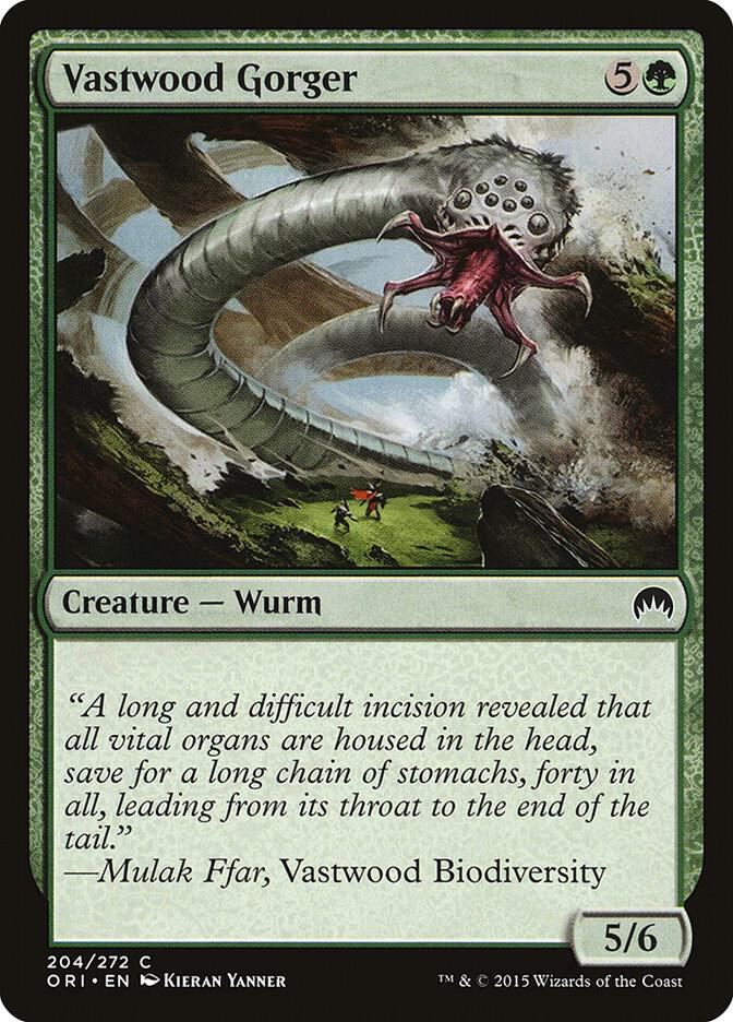Vastwood Gorger 204 card from Magic Origins