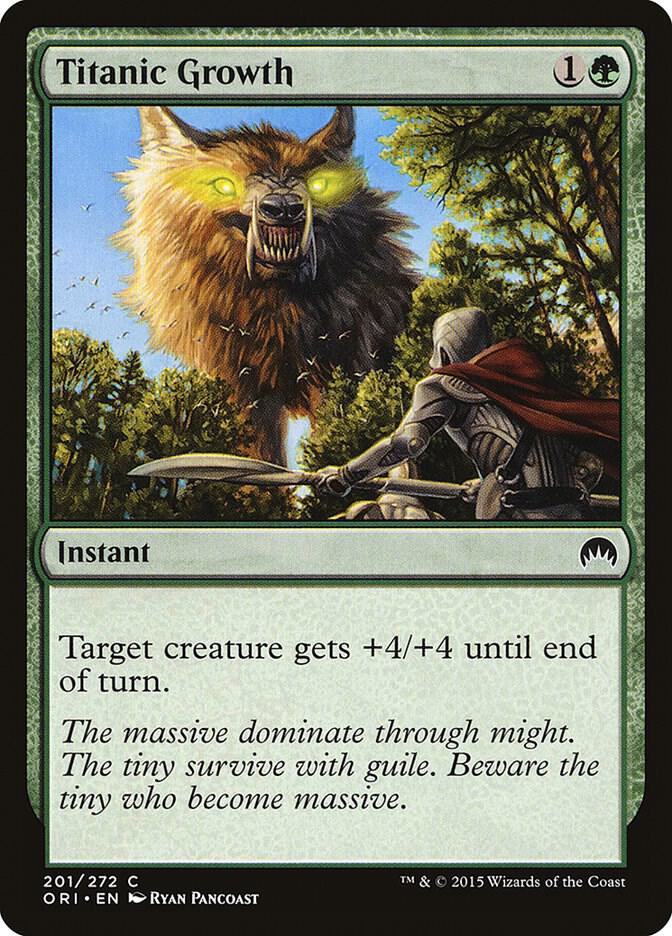 Titanic Growth 201 card from Magic Origins