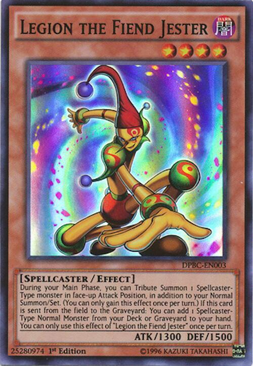 Legion the Fiend Jester DPBC-EN003 card from Duelist Pack: Battle City