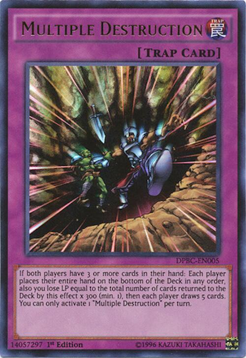 Multiple Destruction DPBC-EN005 card from Duelist Pack: Battle City