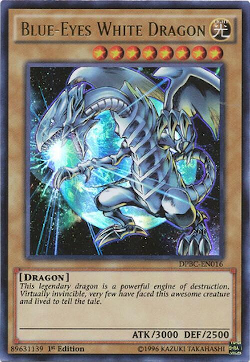 Blue-Eyes White Dragon DPBC-EN016 card from Duelist Pack: Battle City