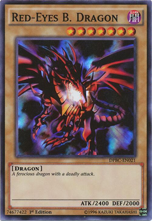 Red-Eyes B. Dragon DPBC-EN021 card from Duelist Pack: Battle City