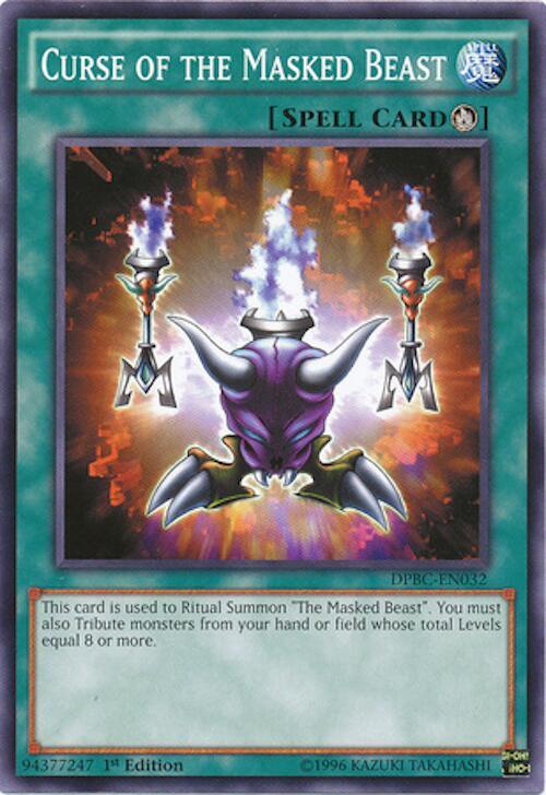 Curse of the Masked Beast DPBC-EN032 card from Duelist Pack: Battle City