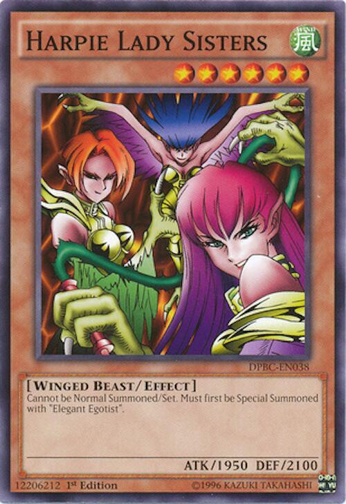 Harpie Lady Sisters DPBC-EN038 card from Duelist Pack: Battle City
