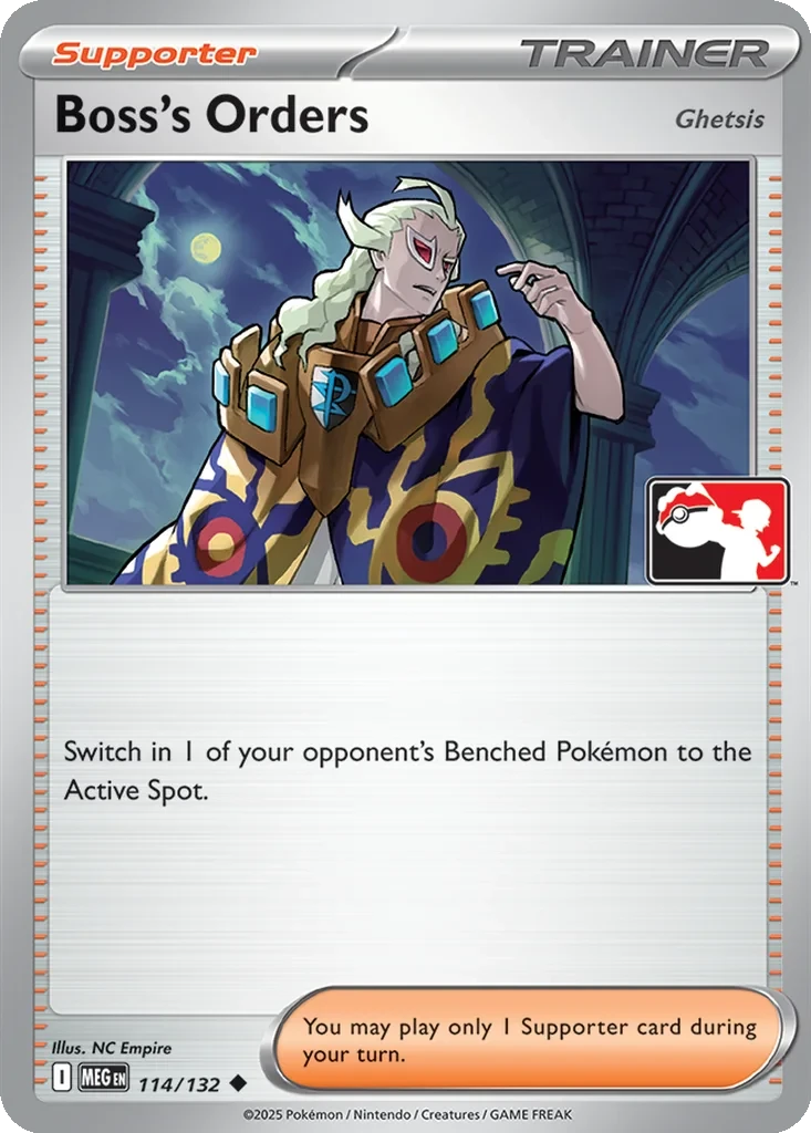 Boss's Orders 114/132 card from Prize Pack Series Cards