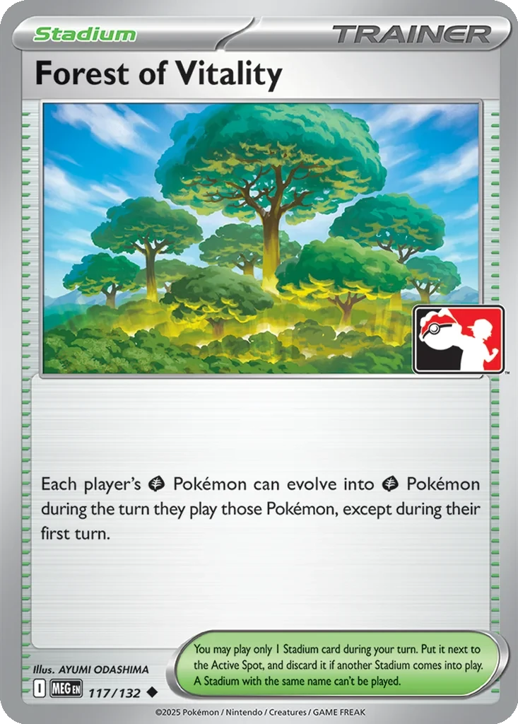 Forest of Vitality 117/132 card from Prize Pack Series Cards