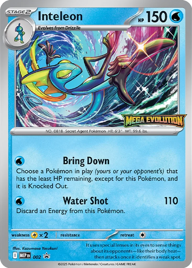 Inteleon [Staff] 002 card from ME: Mega Evolution Promo