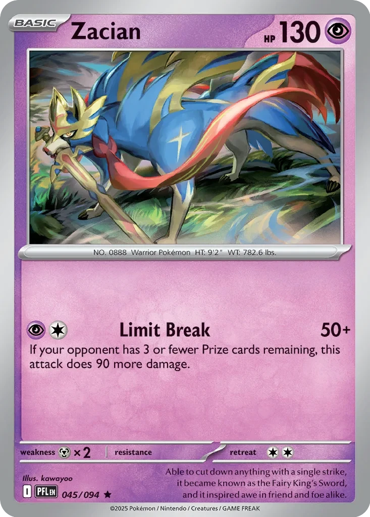 Zacian 045/094 card from Deck Exclusives
