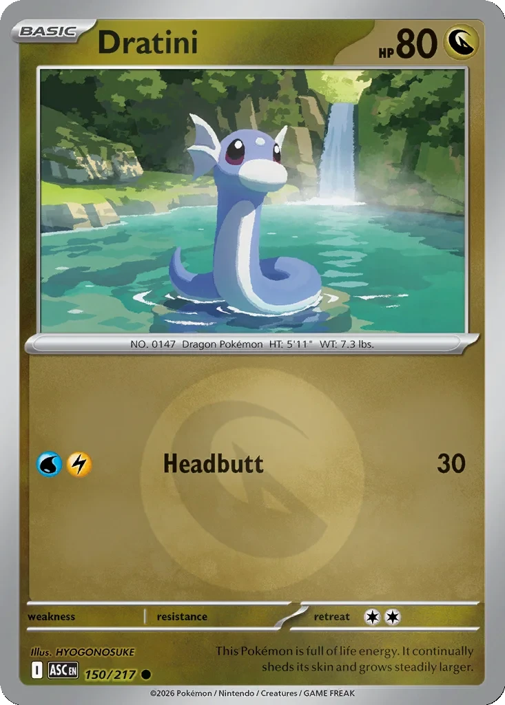 Dratini (Energy Symbol Pattern) 150/217 card from ME: Ascended Heroes