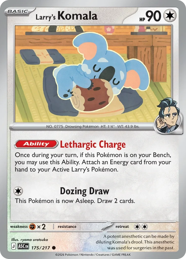 Larry's Komala (Cosmo Holo) 175/217 card from Miscellaneous Cards & Products