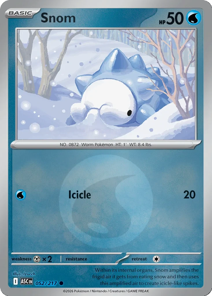 Snom (Energy Symbol Pattern) 052/217 card from ME: Ascended Heroes