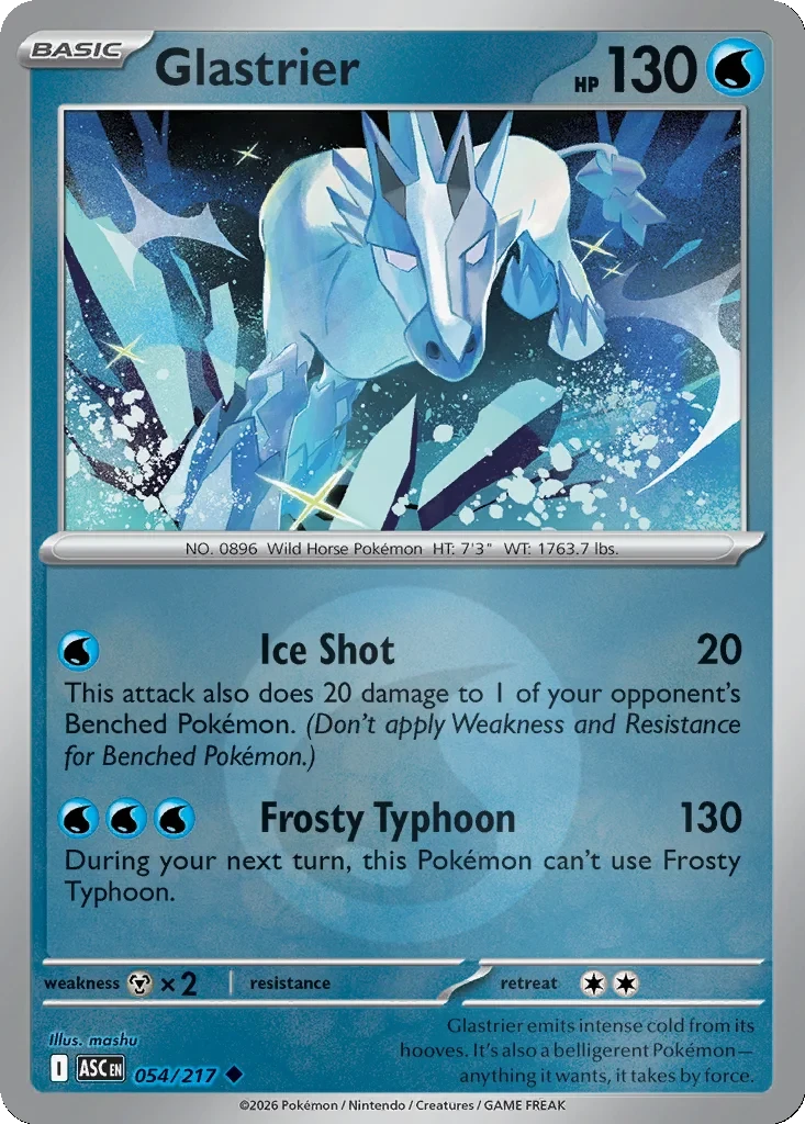 Glastrier (Energy Symbol Pattern) 054/217 card from ME: Ascended Heroes