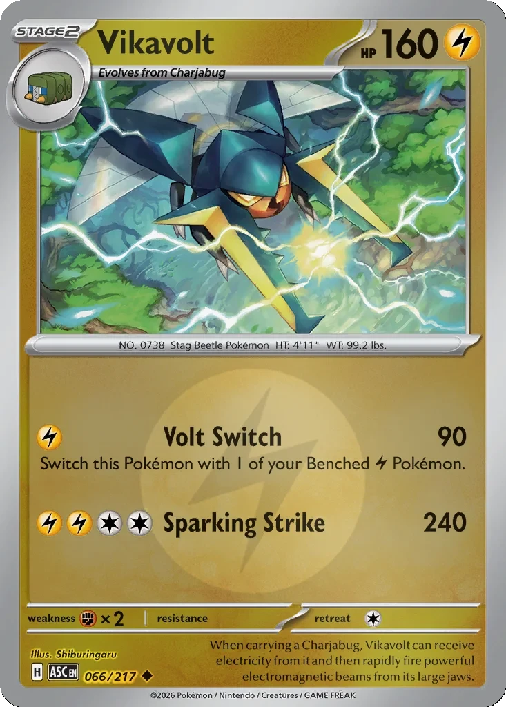 Vikavolt (Energy Symbol Pattern) 066/217 card from ME: Ascended Heroes