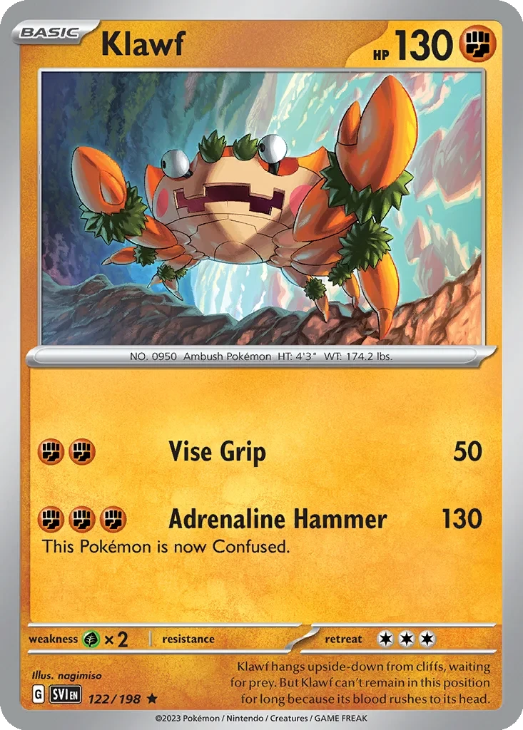 Klawf (Cosmo Holo) 122/198 card from Miscellaneous Cards & Products
