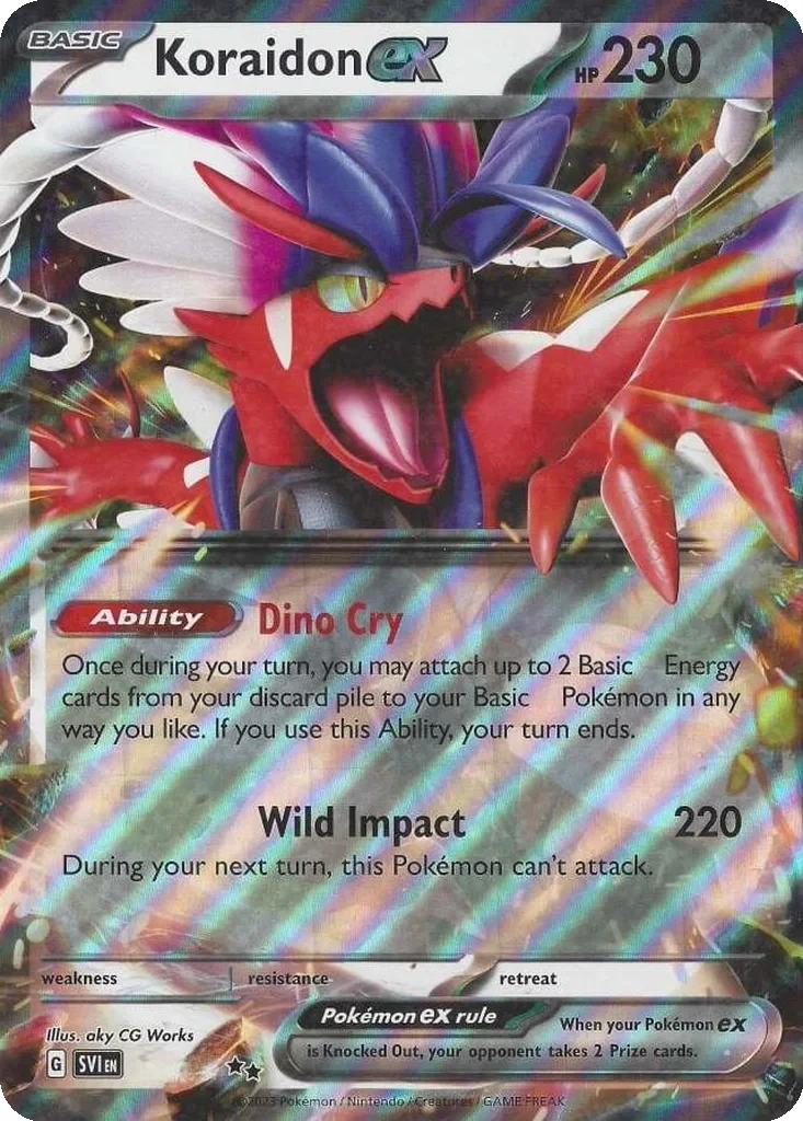 Koraidon ex (Unnumbered) card from Jumbo Cards