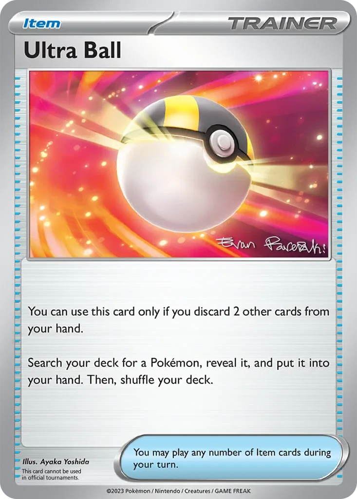 Ultra Ball - 2024 (Evan Pavelski) 196/198 card from World Championship Decks