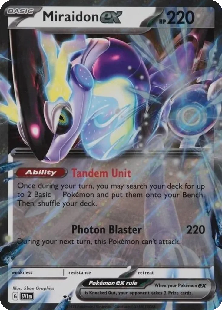 Miraidon ex (Unnumbered) card from Jumbo Cards