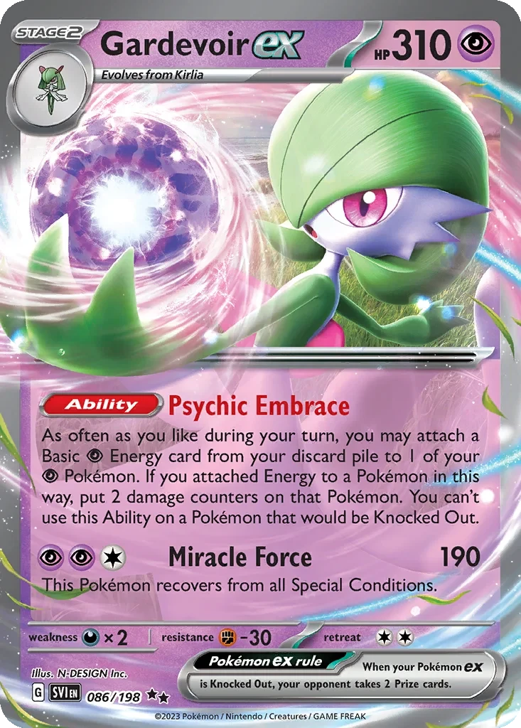 Gardevoir ex - 2023 (Tord Reklev) 086/198 card from World Championship Decks