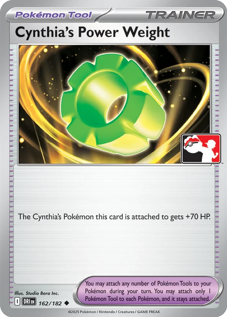 Cynthia's Power Weight 162/182 card from Prize Pack Series Cards