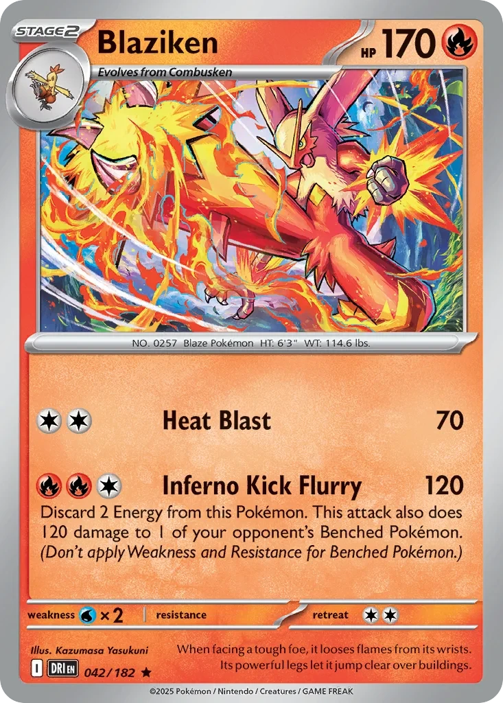 Blaziken (Cosmos Holo) 042/182 card from Miscellaneous Cards & Products