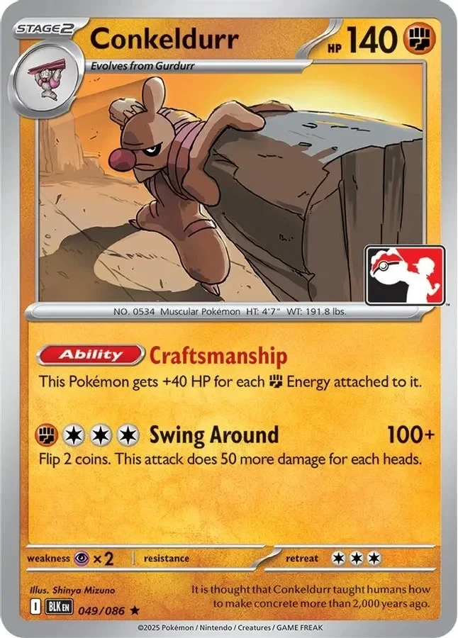 Conkeldurr 049/086 card from Prize Pack Series Cards