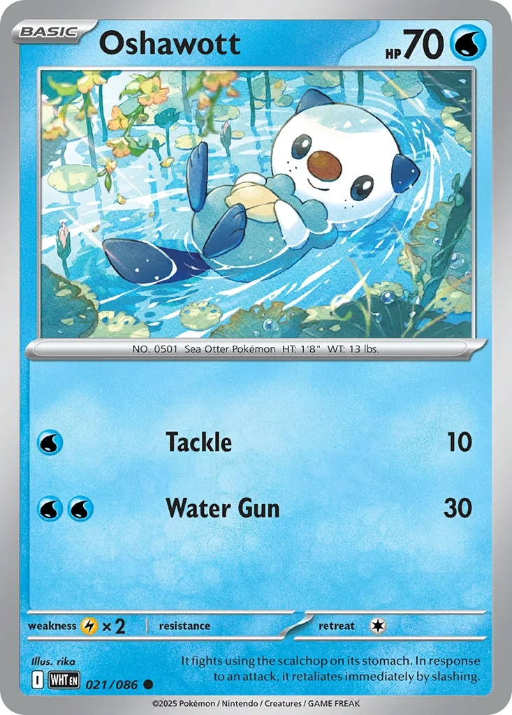 Oshawott 021/086 card from Miscellaneous Cards & Products