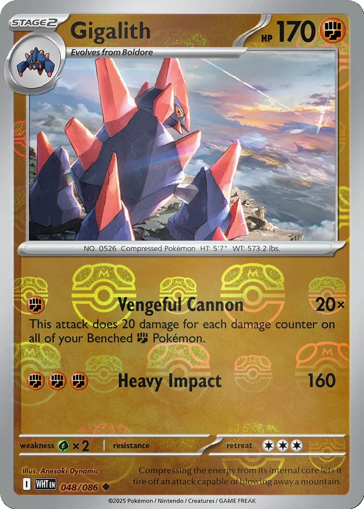 Gigalith (Master Ball Pattern) 048/086 card from SV: White Flare