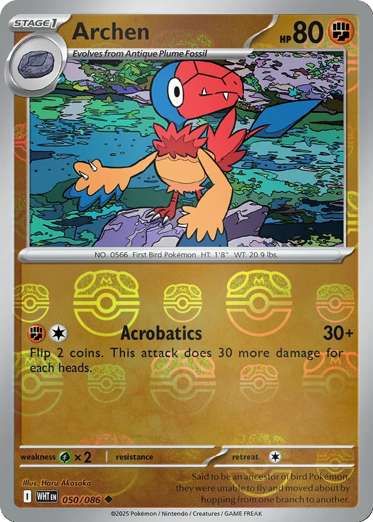 Archen (Master Ball Pattern) 050/086 card from SV: White Flare