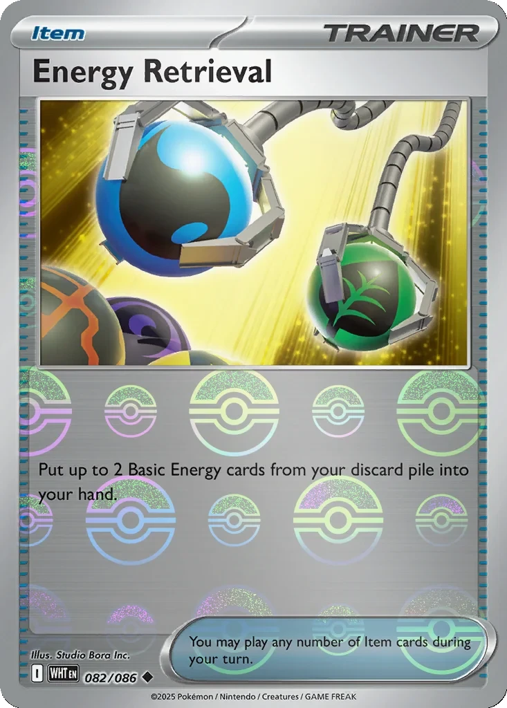 Energy Retrieval (Poke Ball Pattern) 082/086 card from SV: White Flare