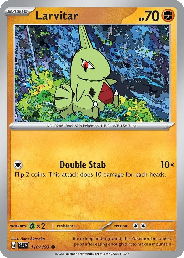 Larvitar (Cosmo Foil) 110/193 card from Miscellaneous Cards & Products