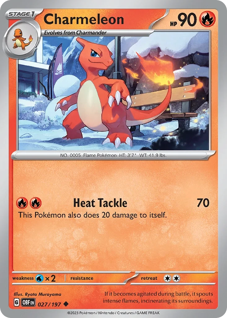 Charmeleon 027/197 card from Miscellaneous Cards & Products