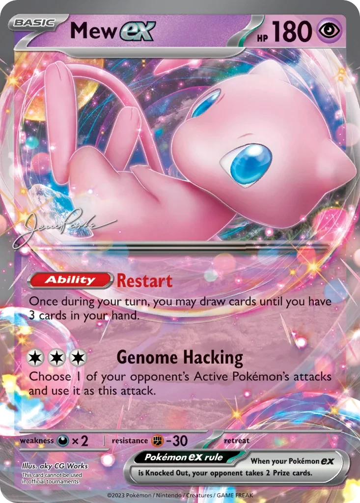 Mew ex - 2024 (Jesse Parker) 151/165 card from World Championship Decks