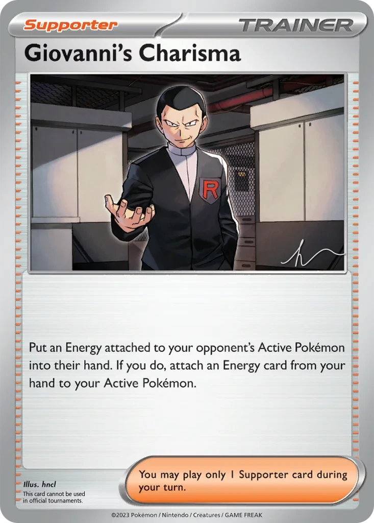 Giovanni's Charisma - 2024 (Fernando Cifuentes) 161/165 card from World Championship Decks