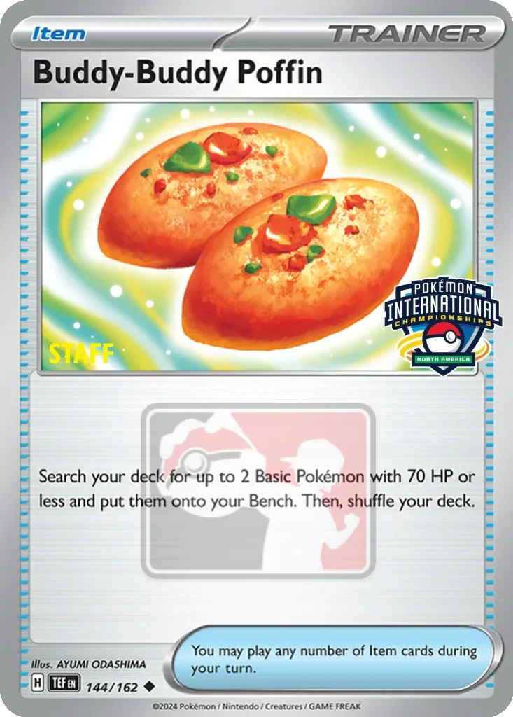 Buddy-Buddy Poffin (NAIC Promo) [Staff] 144/162 card from League & Championship Cards