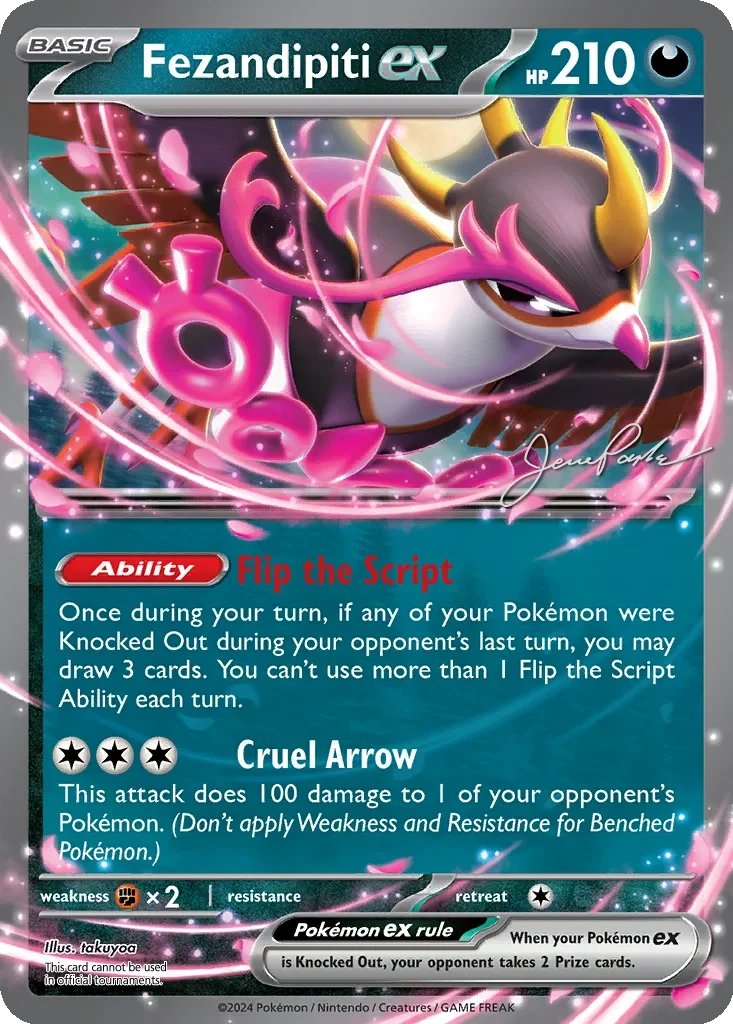 Fezandipiti ex - 2024 (Jesse Parker) 038/064 card from World Championship Decks