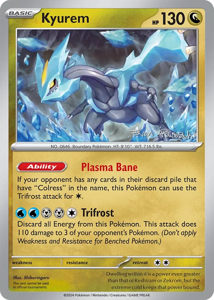 Kyurem - 2024 (Evan Pavelski) 047/064 card from World Championship Decks