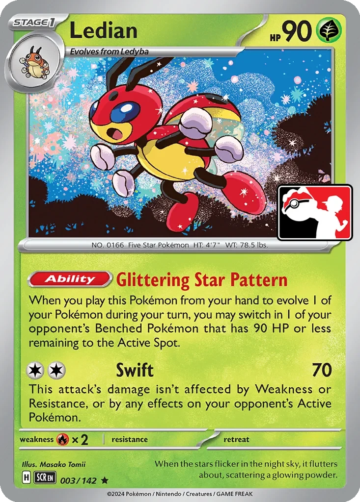 Ledian 003/142 card from Prize Pack Series Cards