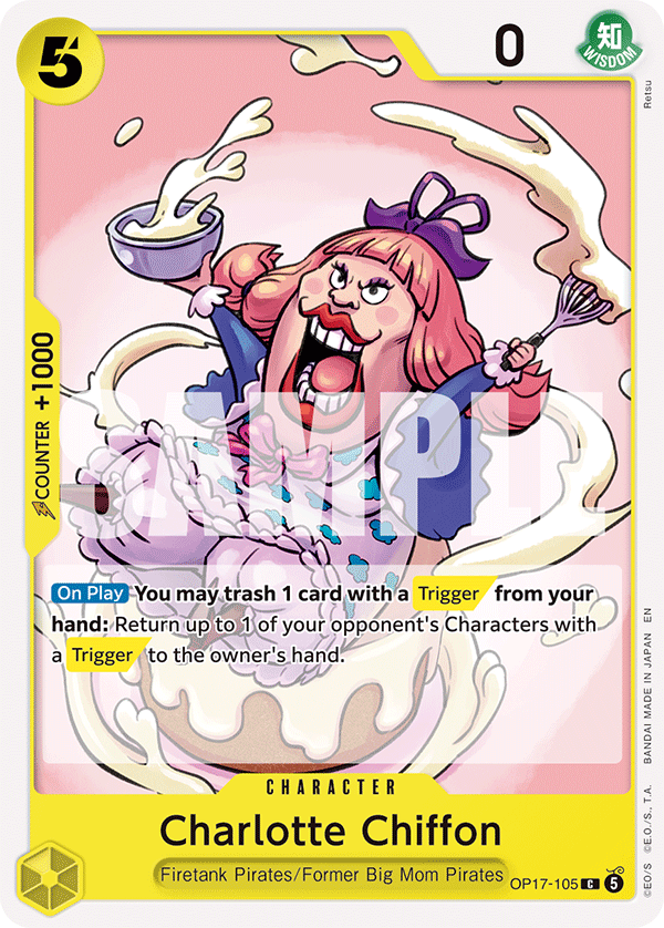 Charlotte Chiffon OP17-105 card from The World's Strongest Warriors