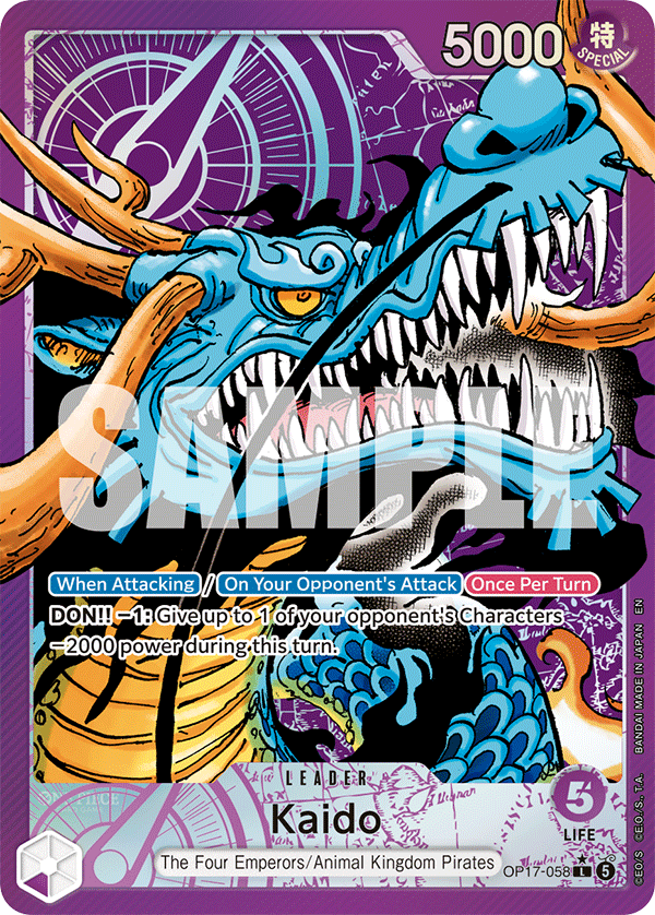 Kaido (Alternate Art) OP17-058 card from The World's Strongest Warriors