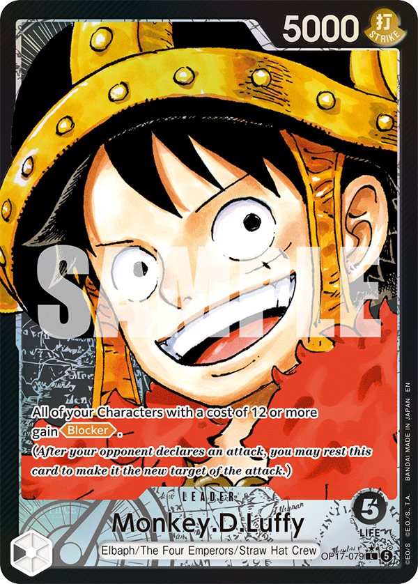 Monkey.D.Luffy (Alternate Art) OP17-079 card from The World's Strongest Warriors