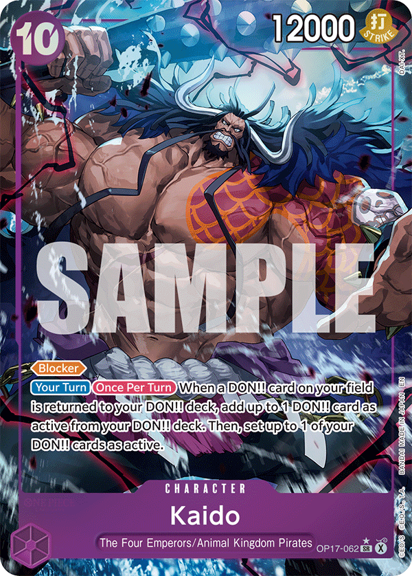 Kaido (Alternate Art) OP17-062 card from The World's Strongest Warriors