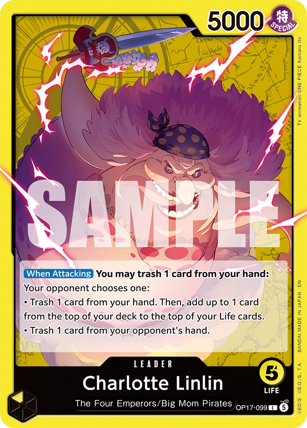 Charlotte Linlin OP17-099 card from The World's Strongest Warriors