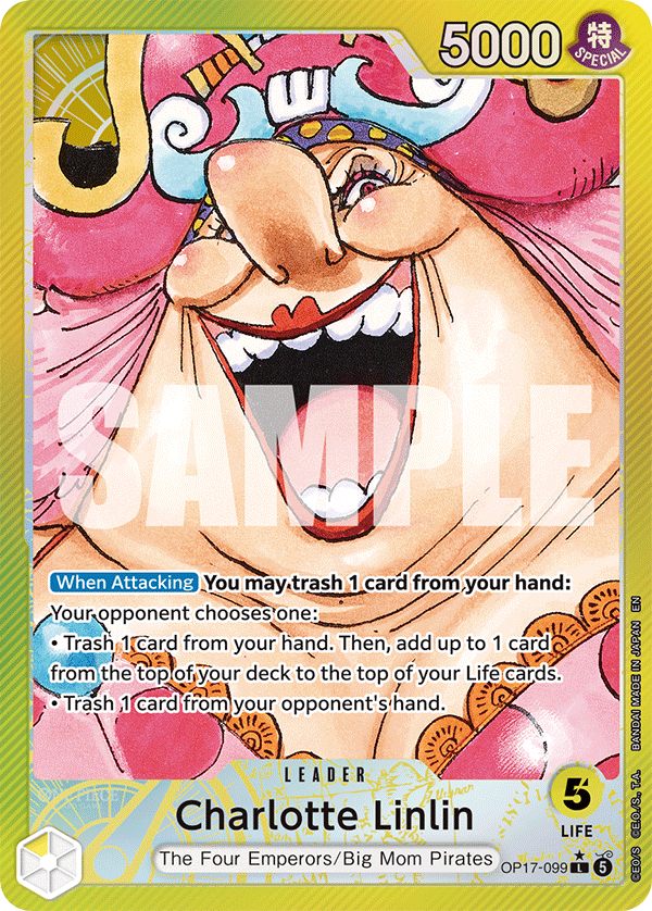 Charlotte Linlin (Alternate Art) OP17-099 card from The World's Strongest Warriors