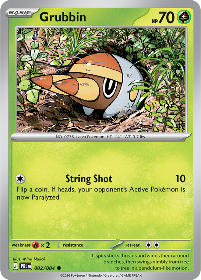 Grubbin 002/084 card from ME05: Pitch Black