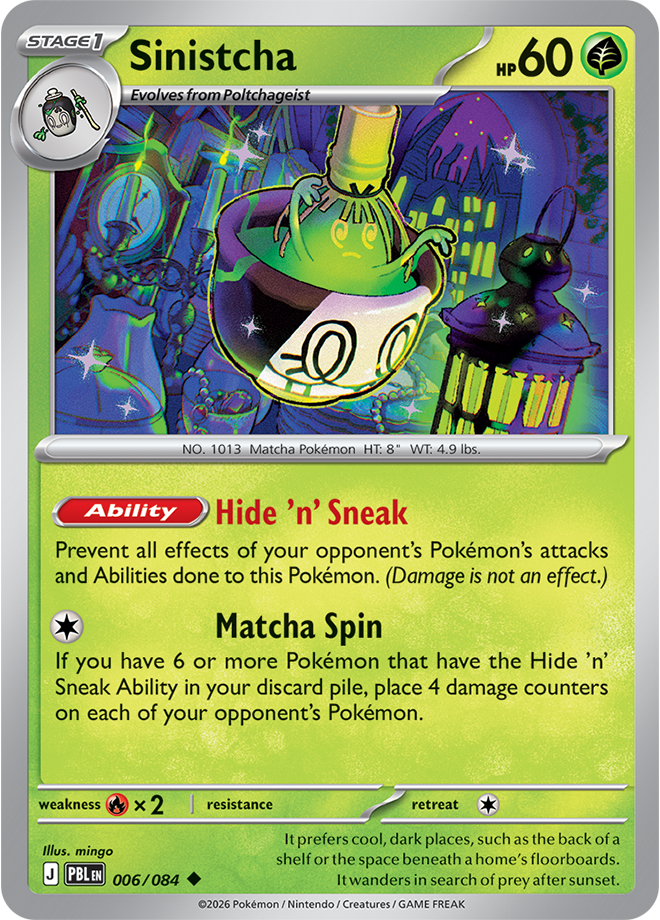 Sinistcha 006/084 card from ME05: Pitch Black